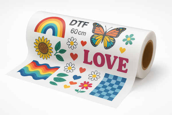 mas com coisas imprimidas no rolo